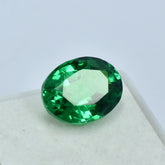 Garnet Green Loose Gemstone CERTIFIED 10.80 Ct Rare Natural Excellent Oval Cut.